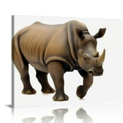 Nawypu  Wildlife Endangered Rhino Rhinoceros Collectible Figurine Statue Home Decor Gift