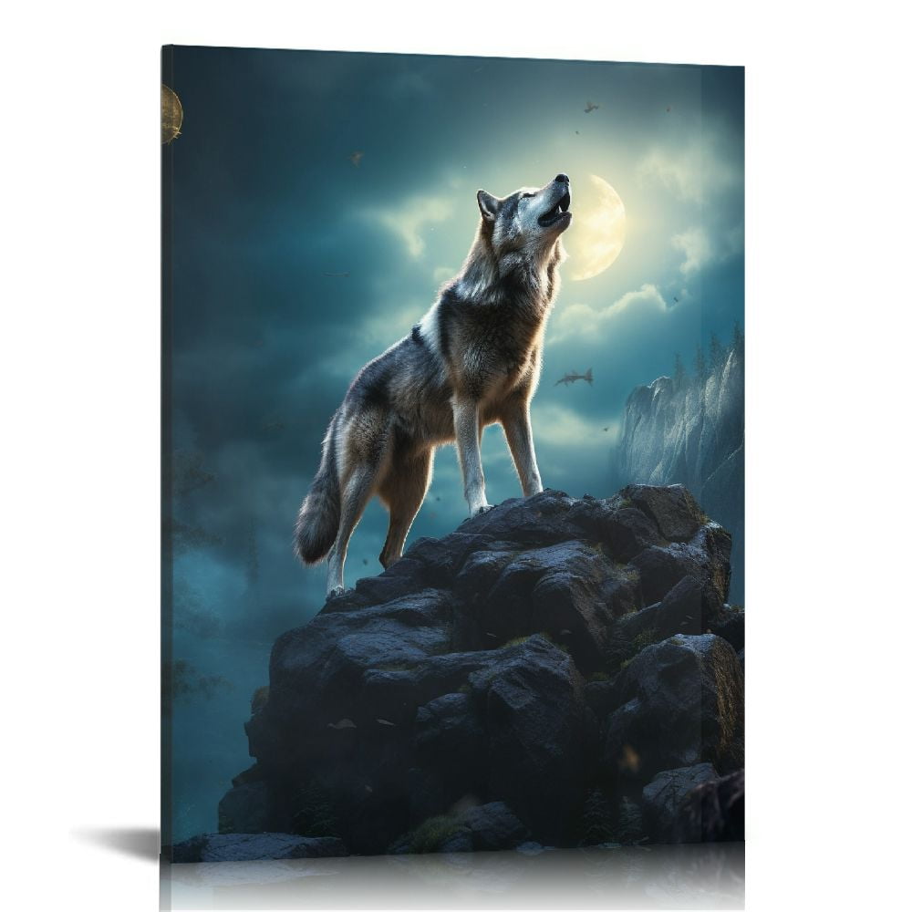 Nawypu Wolf Poster Wolf Wall Art Wolf Pictures Wolf Paintings Wolf Canvas Wolf Wall