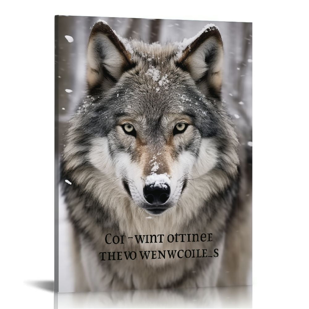 Nawypu Wolf Wall Art Canvas Framed Motivational Quotes Wolf Pictures