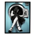thumbnail image 1 of Nawypu  Woman Drinking Wine in Washing Poster Feminist Poster Vintage Laundry Poster Canvas Painting Posters And Prints Wall Art Pictures for Living Room Bedroom Decor Frame-style, 1 of 4