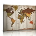 thumbnail image 1 of Nawypu World Map Wall Art for Office Nautical Wall Decor Vintage World Map Poster Modern Framed Canvas Print Art - Map of The World Wall Art for Living Room Bedroom Home Decor New Year Gift, 1 of 4