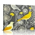 thumbnail image 1 of Nawypu  Yellow Gray Wall Art Canvas Flowers Birds Wall Decor for Living Room Bathroom Abstract Modern Floral Large Posters Print Artwork Framed Hang Pictures for Home Decorations, 1 of 4