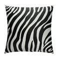thumbnail image 1 of Nawypu Zebra Striped Printed Throw Pillow Covers Black and White Decorative Couch Pillow Covers Abstract Square Art Pillow Cases Home Decor for Sofa Bed, 1 of 5