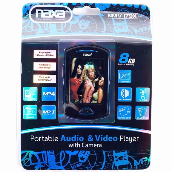 Naxa 4GB 2.8" Touchs Display Portable Media Player