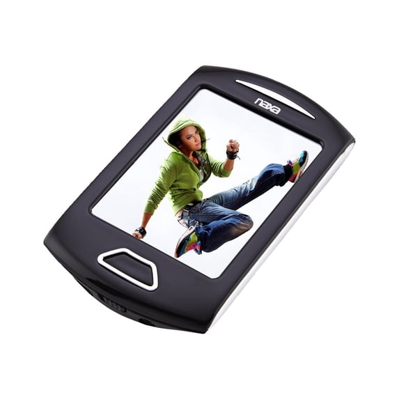 Naxa 4GB MP3/Video Player with Voice Recorder & Touchscreen, Silver, NMV179