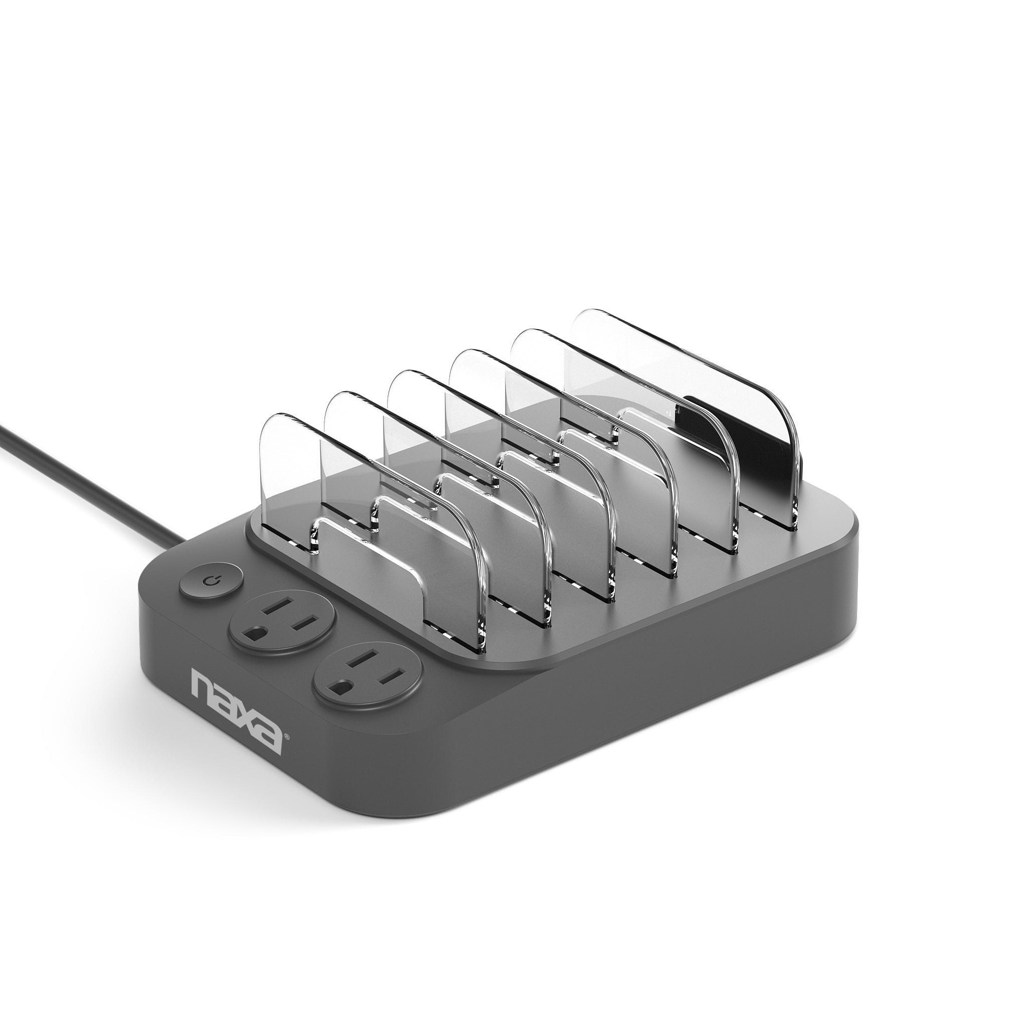 Naxa Electronics NAP-5001 8-in-1 Dock Charging Station with Qi 15W ...