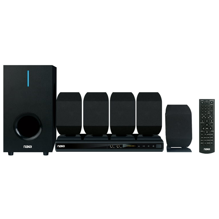 Naxa Electronics ND-864 5.1” Channel High-Powered Home Theater DVD &  Karaoke Speaker System