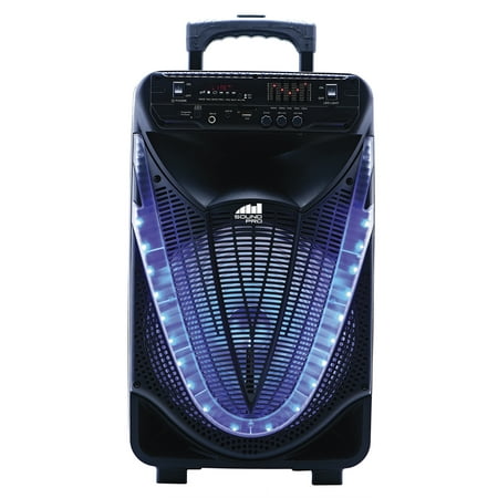 Naxa Electronics NDS-1233 12-Inch Bluetooth Portable Party System with Disco Light