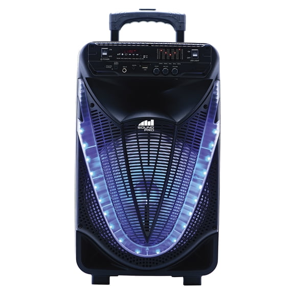 Naxa Electronics NDS-1233 12-Inch Bluetooth Portable Party System with Disco Light