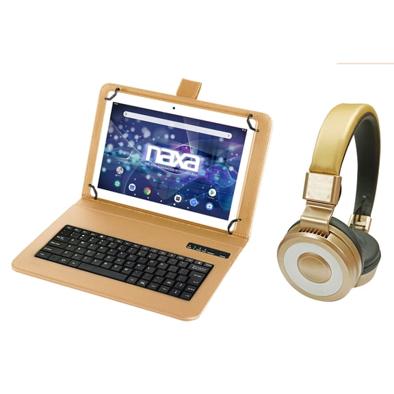 Naxa Electronics NID-1051 10.1-inch Tablet with Bluetooth Keyboard and Headphone