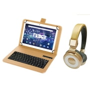 Naxa Electronics NID-1051 10.1-inch Tablet with Bluetooth Keyboard and Headphone