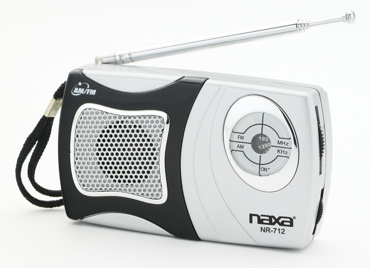 Naxa Electronics NR-712 AM/FM Mini Pocket Radio with Built-In Speaker ...
