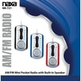 thumbnail image 1 of Naxa Electronics NR-721 AM/FM Mini Pocket Radio with Built-In Speaker, Red, 1 of 4