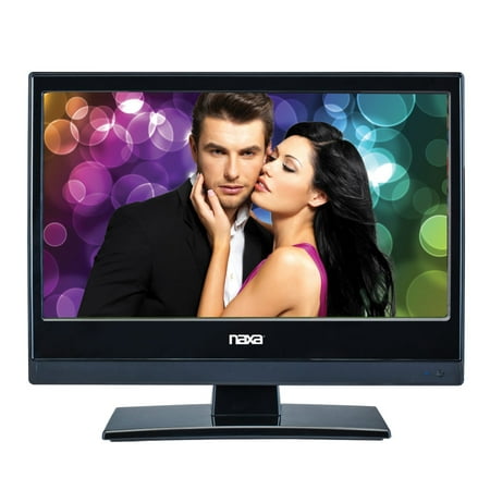 Naxa Electronics NTD-1356 13.3” LED Widescreen HD TV LED TV with DVD Player + AC/DC Car Package