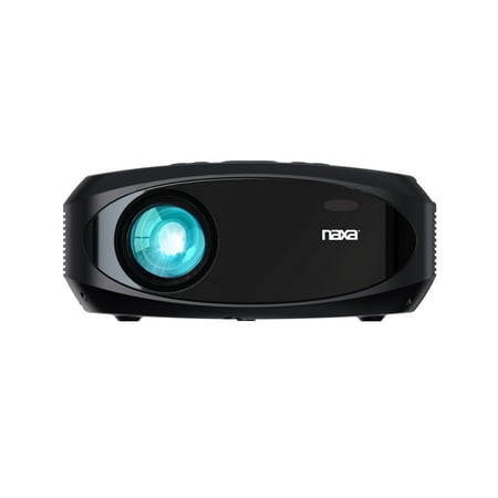 Naxa Electronics NVP-3002C 210-inch Home Theater LCD Projector Combo with 100" Portable Screen, Remote, and Case, Gaming Consoles, Bluetooth, HDMI x 2, USB 2.0, MicroSD Support, Black