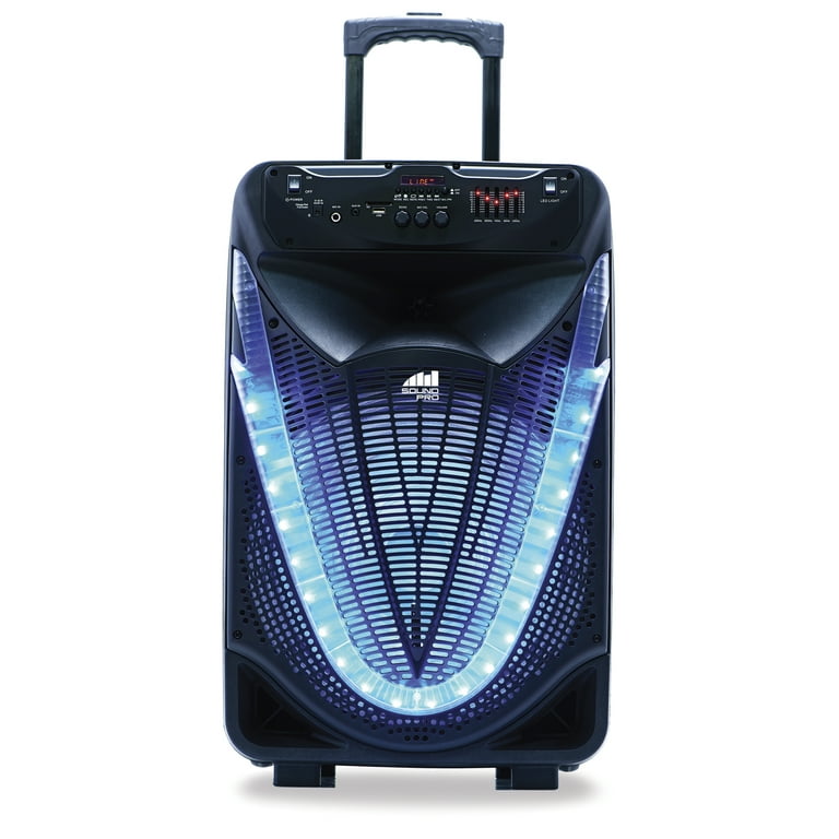 Naxa NDS-1533 15-Inch Bluetooth Portable Party System with Disco
