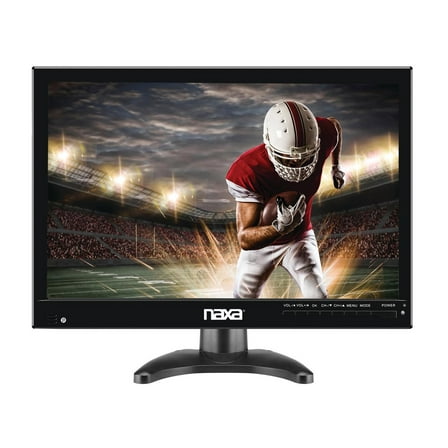 Naxa NT-1400 Portable 14.1" TV and Digital Multimedia Player with Built-in ATSC Tuner for Over-The-Air HD TV, USB Support, Rechargeable Lithium Battery, AC Power, and DC Car Cord, Black