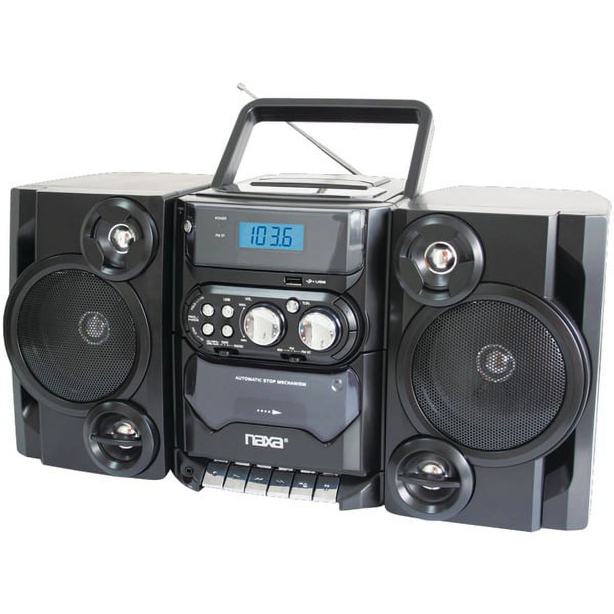 Naxa Portable Mp3/cd Player With Am/fm Radio & Detachable Speakers - image 1 of 1