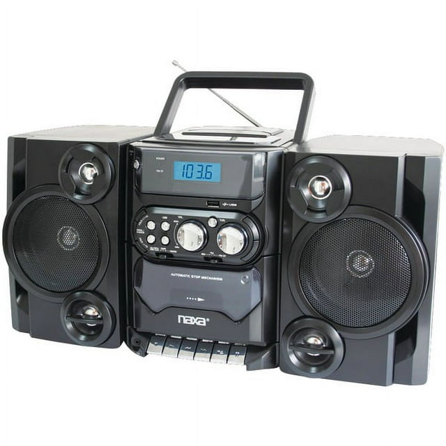 Naxa Portable Mp3/cd Player With Am/fm Radio & Detachable Speakers