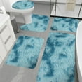 thumbnail image 1 of Naxoaeo Bathroom Rugs Sets 5 Piece with Lid Cover Bathroom Shower Rugs with U-Shaped Contour Toilet Mat Absorbent Microfiber Plush Bath Mats Non Slip Bath Rugs Bathroom Floor Mats, 1 of 8