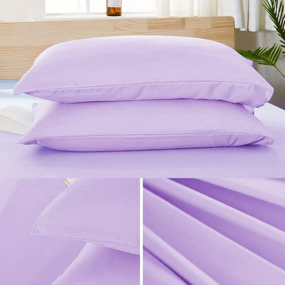 Naxoaeo Clearance Bedding Queen Pillow Cases - 2 Pack - Envelope Closure - Soft Brushed Microfiber Fabric - Shrinkage and Fade Resistant Pillow Cases Queen Size 20 X 30 Inches