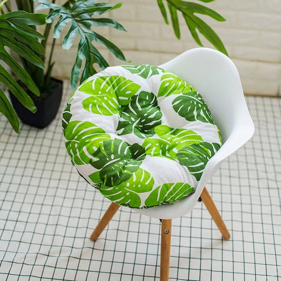 Naxoaeo Bistro Chair Cushions with Ties,Tufted Patio Round Outdoor Seat Cushions,Waterproof Patio Cushion for Barstool Garden Kitchen Furniture