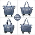 thumbnail image 1 of Naxoaeo Foldable Travel Bag Expandable,Rolling Duffle Bag with Wheels,Weekender Travel Bag with Detachable Rolling Wheels for Women and Men,Travel Tote Duffel Bag,Suit Weekend, 1 of 4