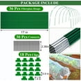 thumbnail image 1 of Naxoaeo Garden Hoops for Raised Beds Wide, Greenhouse Hoops Grow Tunnel for Row Cover Netting, Adjustable Fiberglass Rust-Free Garden Bed Plant Hoops Support Frame Stake for Outdoor, 1 of 3