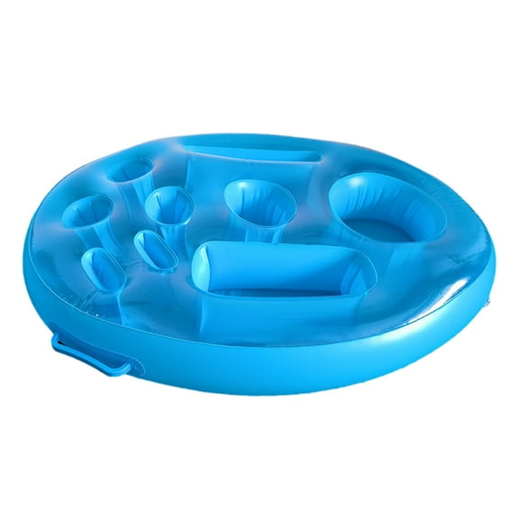 Naxoaeo Inflatable Floating Drink Holder for Pool - Drink Float bar floaties for adults to hold Beer Can, Cup or Wine Bottle in Hot Tub, Swimming Pool, Lake or Boat