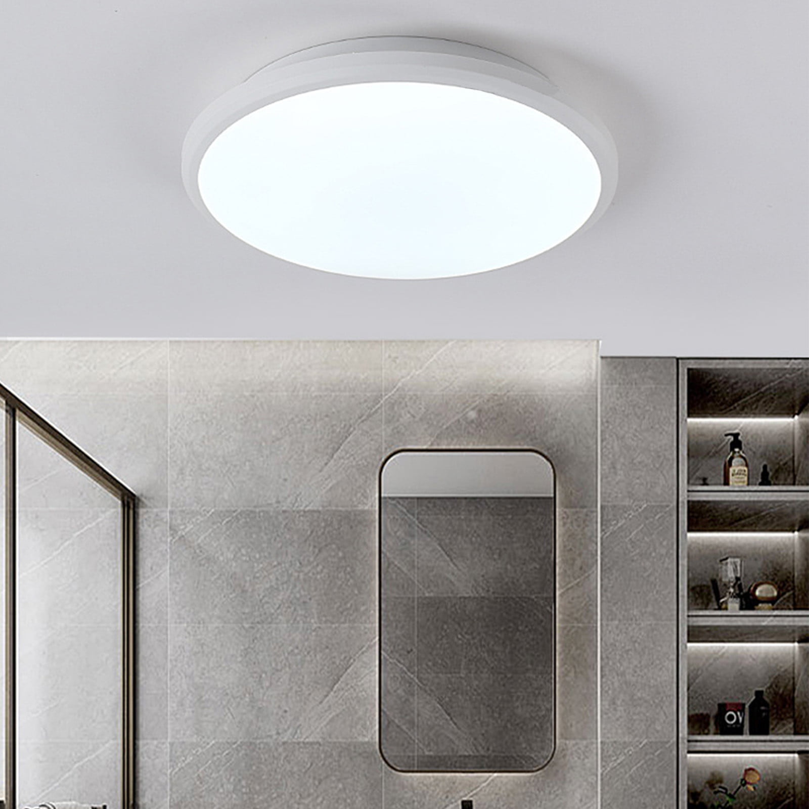 Naxoaeo LED Flush Mount Ceiling Light, Modern Round Close to Ceiling ...