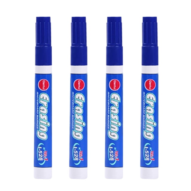 Naxoaeo Low Odor Dry Erase Marker, Bullet Tip White Board Marker, 4 Count, Fine Tip, Low Odor Ink