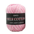 thumbnail image 1 of Naxoaeo Clearance Milk Cotton Yarn for Crocheting, Aeelike 480 Yards Soft Yarn for Knitting, Each 1.76 Oz (50g) Assorted Colors Sport Weight Yarn Ball for Crochet & Hand Weaving DIY Crafts, 1 of 5