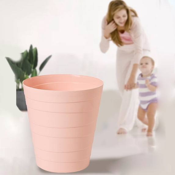Naxoaeo Clearance Small Trash Can, 3.5 Gallon Slim Garbage Can Plastic Waste Basket with Handles Container Bin for Narrow Spaces Bathroom, Bedroom, Kitchen, office at Home
