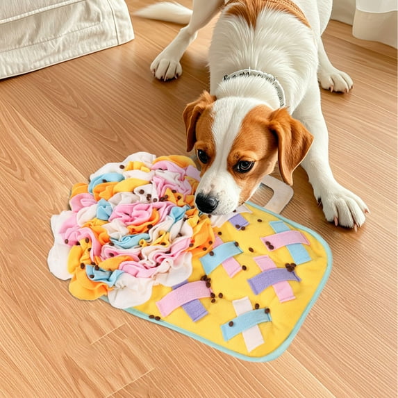 Naxoaeo Clearance Snuffle Mat for Dogs Dog Snuffle Mat Food Sniffing Feeding Mat, Pet Snuffle Mat Puppy Training Mat Interactive Game Puzzle Toys for Boredom and Stress Relief, Slow Feeding