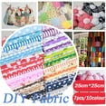 thumbnail image 1 of Naxoaeo Cotton Fabric Squares for Quilting and Sewing, 7 Pcs 9.8x9.8 inch Pre-Cut Patchwork Bundle, Soft Breathable Craft Fabric for DIY Projects, Patchwork Quilting Supplies, Gift, 1 of 3