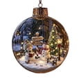thumbnail image 1 of Naxoaeo LED Lighted Christmas Ornament, Warm White Glowing Mini Holiday Scene, Hanging Tree Decor Ball for Xmas Party Gift, 1 of 6