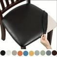 thumbnail image 1 of Naxoaeo PU Leather Dining Chair Cover, Waterproof & Oil-Proof Stretch Seat Slipcover, Scratch Resistant Pet Friendly Universal Fit for Kitchen, 14-19 Inch, Dust-Proof, Home Decor, 1 of 9