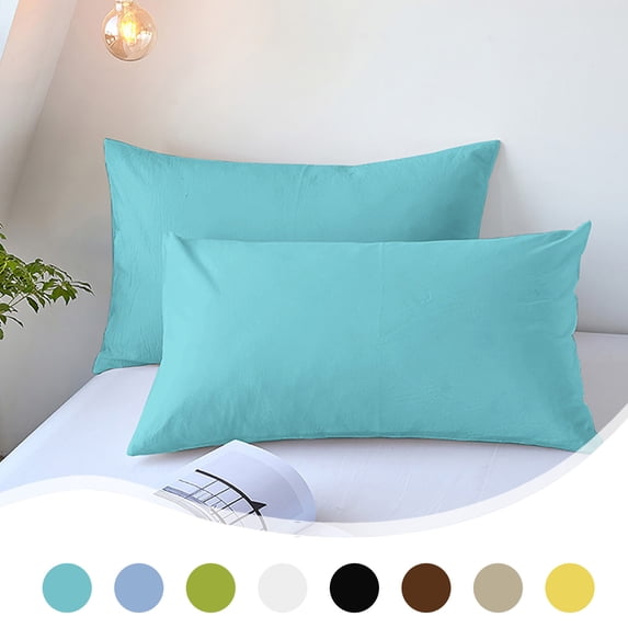Naxoaeo Pillowcases Set of 2, Breathable Pillow Covers for Hot Sleepers & Night Sweats, Soft Envelope Closure Pillow Cases, Standard Size 19x29 Inch, Home Bedding, Machine Washable