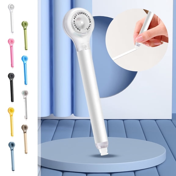 Naxoaeo Retractable Correction Tape, Mini Cute Revision Tape, Portable Whiteout Pen, Smooth Application, Gift