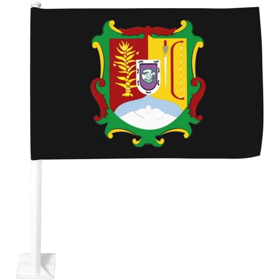 Nayarit State Flag Car Flag 12x18 Inch Window Clip Flag - Double Sided Fade Resistant Outdoor Decoration Let Your Cars Stand Out