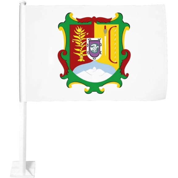 Nayarit State Flag Car Flag 12x18 Inch Window Clip Flag - Double Sided Fade Resistant Outdoor Decoration Let Your Cars Stand Out
