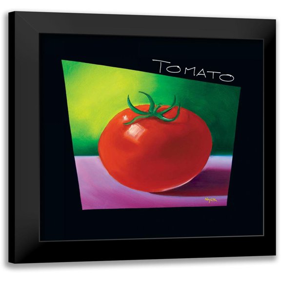Naylor, Mary 12x12 Black Modern Framed Museum Art Print Titled - Tomato