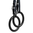 thumbnail image 1 of Nayoya Gymnastic Rings with Adjustable Straps, Metal Buckles & Ebook - Home Gym (Set of 2) - Non-Slip - Great for Workout, Strength Training, Fitness, Pull Ups and Dips, Ebook Included (Black), 1 of 1