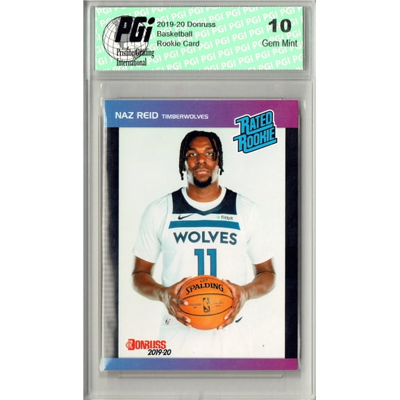 Naz Reid 2019 Donruss #41 Retro Rated Rookie 1/3431 Rookie Card PGI 10