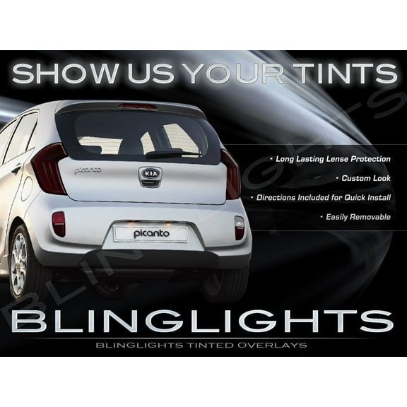 Naza Suria Tinted Smoked Protection Overlays Film for Taillamps Taillights Tail Lamps Lights