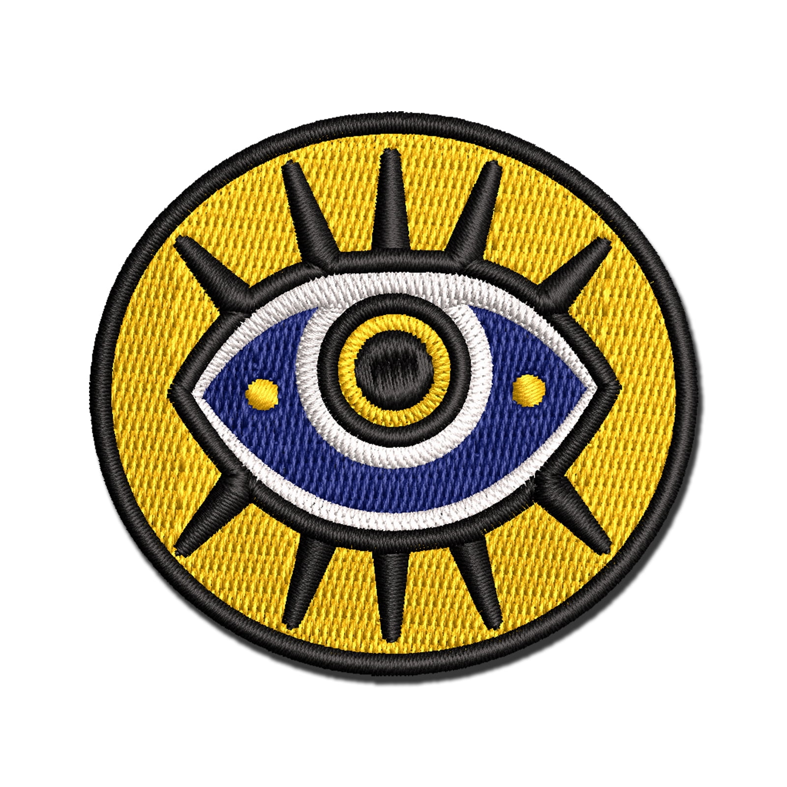 Nazar Evil Eye Hamsa Curse Protection Applique Multi-Color Embroidered ...