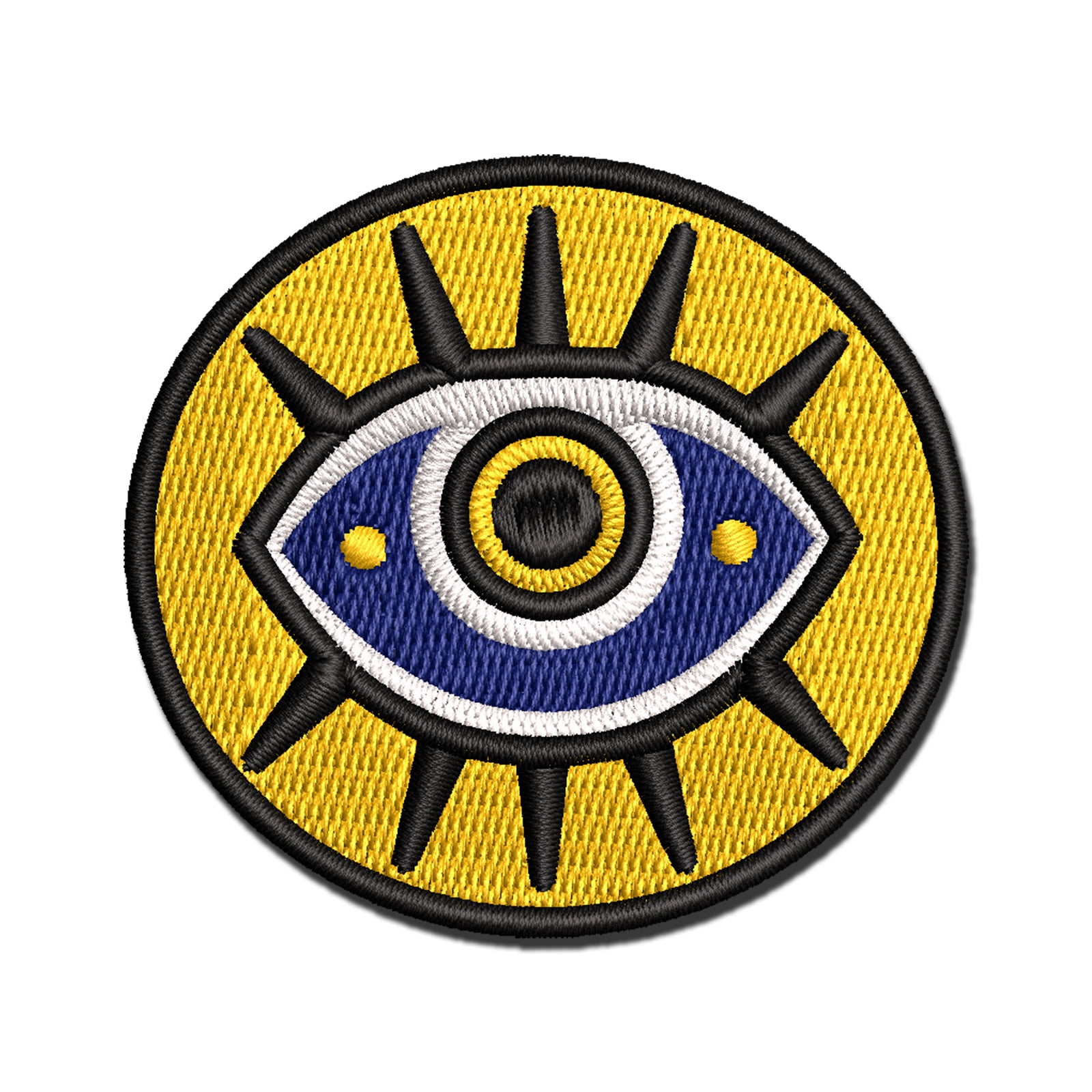 Jinx Protection Nazar Evil Eye Hamsa Curse Protection Applique Multi-Color Embroidered ...