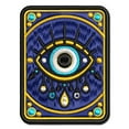 thumbnail image 1 of Nazar Evil Eye Ward Protection Symbol Charm Curse Magic Applique Multi-Color Embroidered Hook & Loop Patch - 3.5 Inch Large, 1 of 5
