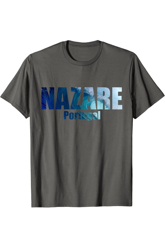 Nazare Portugal Big Wave Surfing Design T-Shirt