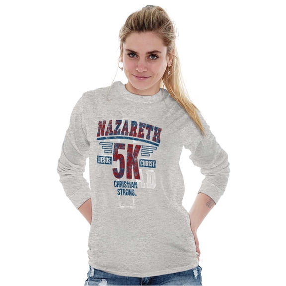 Nazareth Jesus Christ 5K AD Birth Long Sleeve TShirt Men Women Brisco Brands S